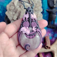 Rózsakvarc köves nyaklánc - Lélek virágzás