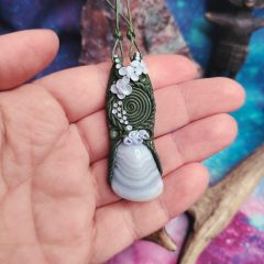 Kalcedon köves nyaklánc - Hanga